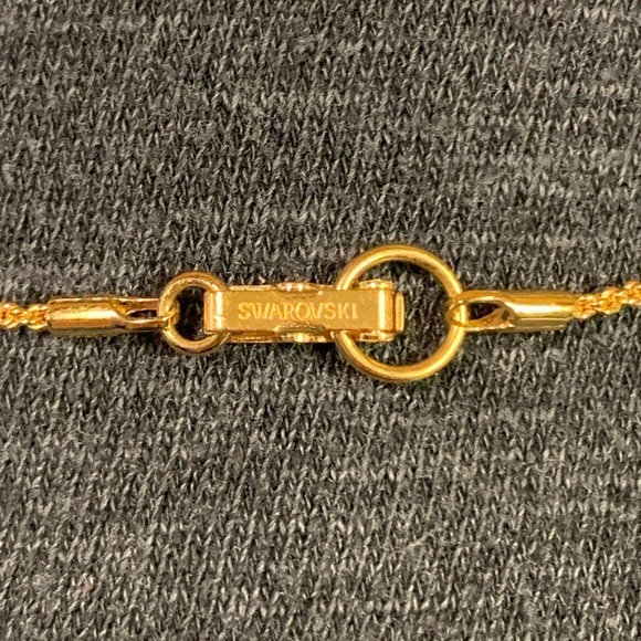 Swarovski Gold Crystal Necklace Authentic - Picture 3 of 3